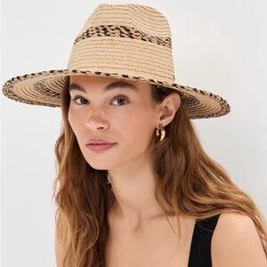 Brixton Tan and Black Straw Hat